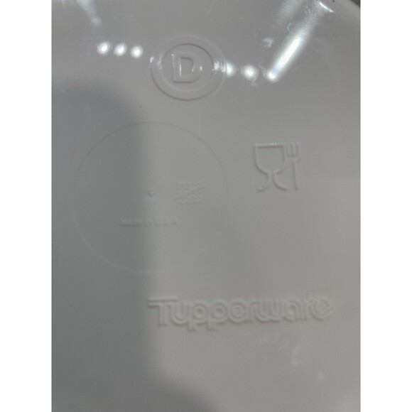 Tupperware One-Touch Canister White & Black Large Size D *EUC* - Picture 3 of 7